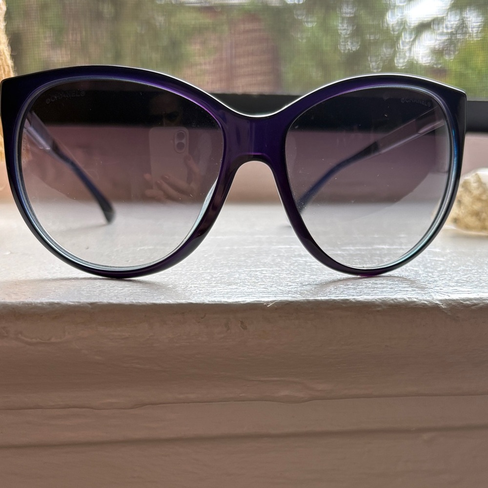 Authentic Blue Chanel Sunglasses 😎